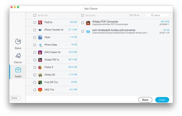 uninstall mac cleaner plus app